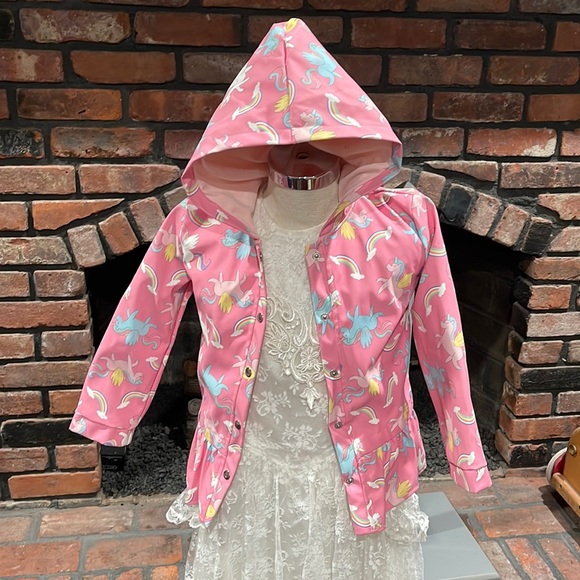Nannette Kids Jackets \u0026 Coats | Nannette Kids Pink Unicorn Rain Jacket Size 6 | Color: Blue/Pink | Size: 6g | Pm-31679703's Closet